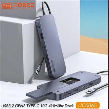 Infiniti Edition USB3.2 GEN2 USB C Data10Gbps 4k@60hz dokkingstasjon med M.2-kabinett
