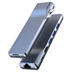 Thunderbolt 3 Dual USB C Ethernet HDMI-hub