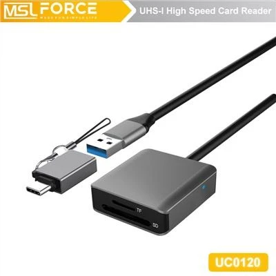 Universell høyhastighets SD / Micro SD-kortleser