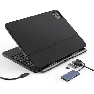 Avtakbart IPad-deksel med USB C HUB-kortleser