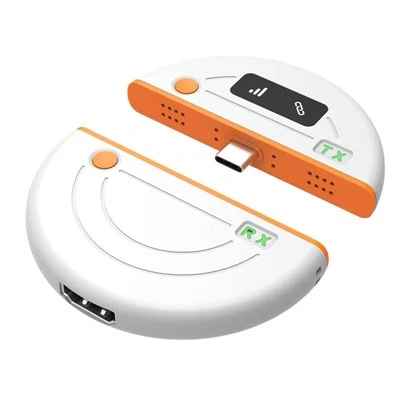 Type-C trådløs HDMI-sender og mottaker, 50 meter