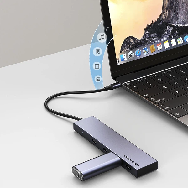 USB Type C To USB3.2 Gen1 Hub Splitter 4Ports